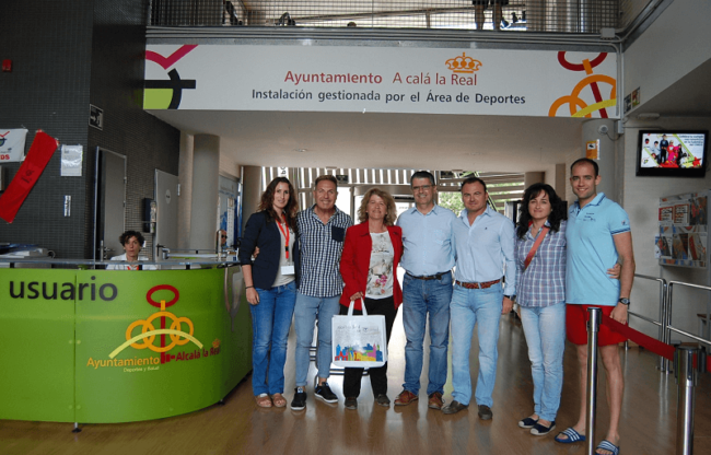 VISITA PRESIDENTE FEDERACION ANDALUZA NATACION 2017