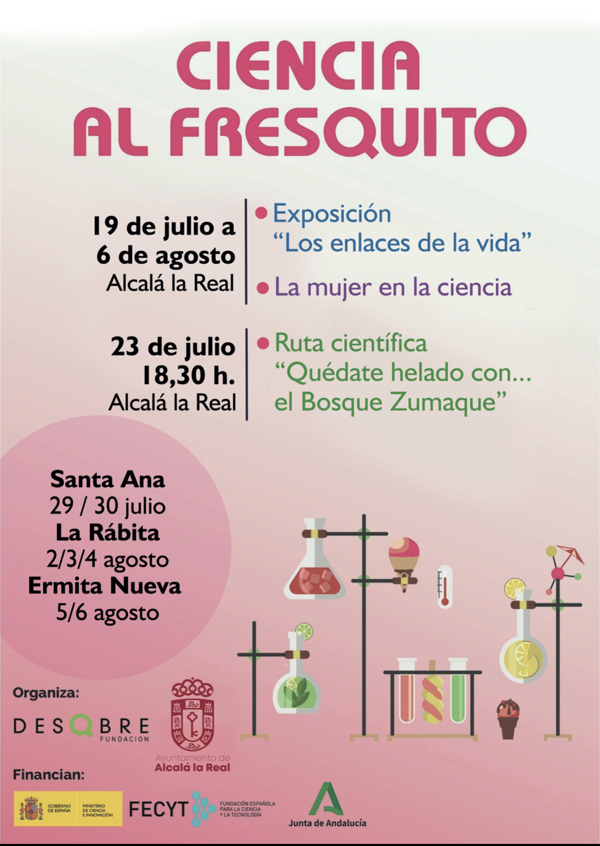 Ciencia al fresquito” la nueva iniciativa del área de Educación este verano – Ayuntamiento de Alcalá la Real