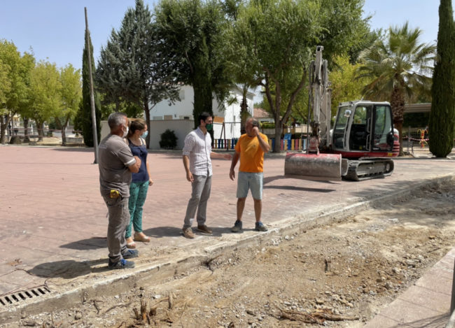 Inicio obras parque Comendador PFEA Santa Ana Inicio obras parque Comendador PFEA Santa Ana