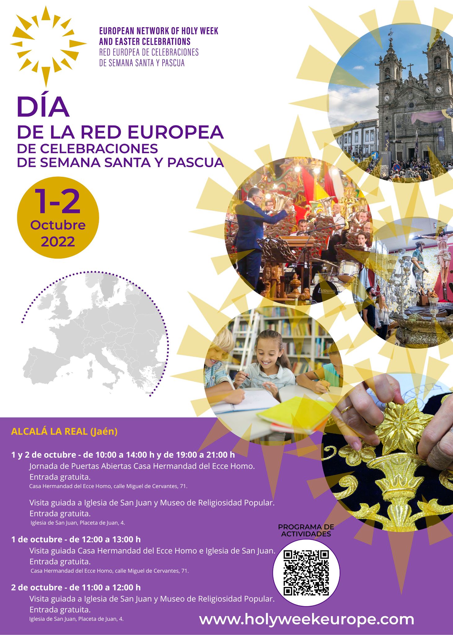 La Ruta Caminos de Pasión festejará el 1 y 2 de octubre el I Día de la Red  Europea de Celebraciones de Semana Santa – Ayuntamiento de Alcalá la Real