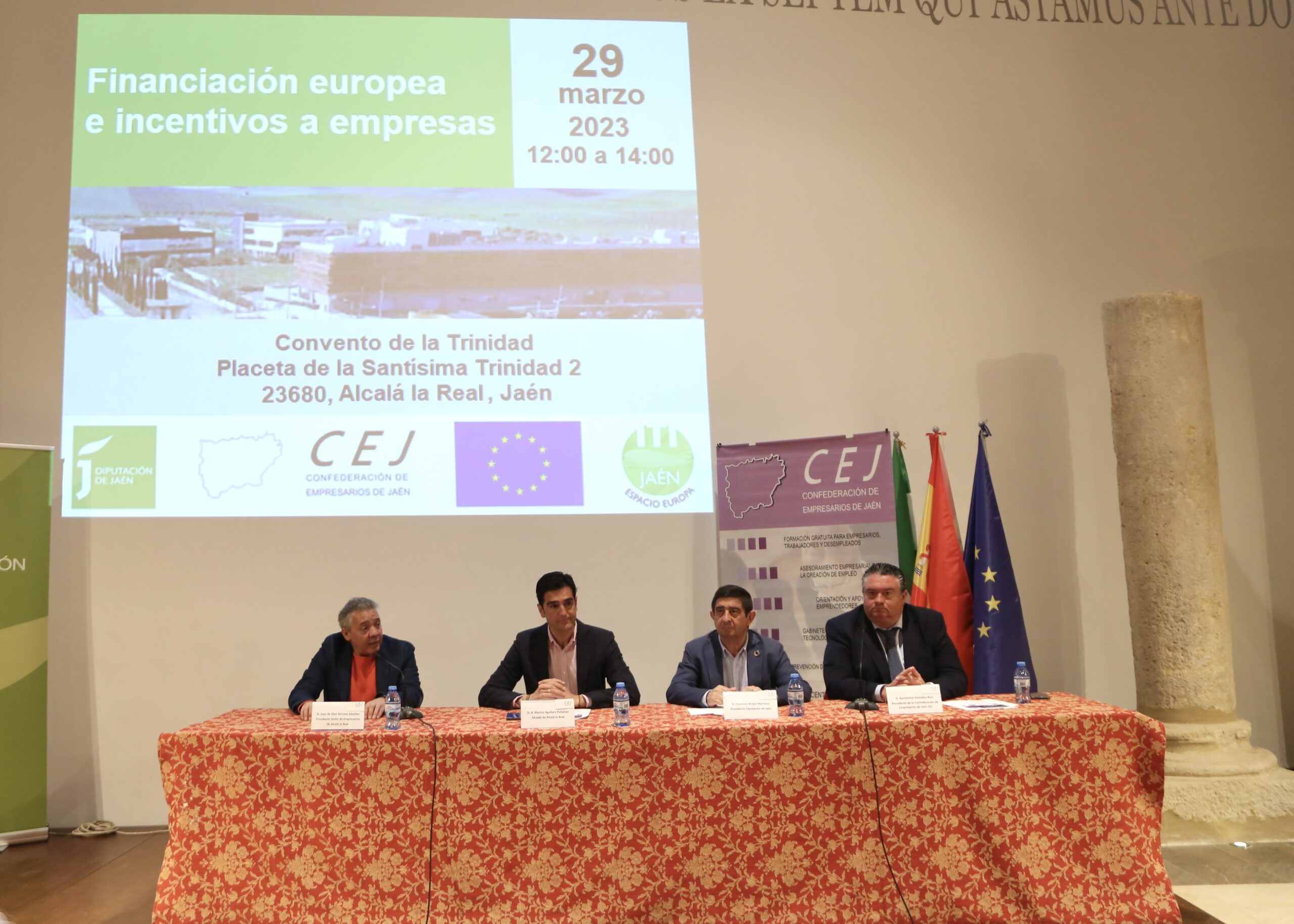 La Trinidad acoge una jornada sobre financiación europea para empresas organizada por la Confederación de Empresarios de Jaén