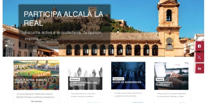 Captura plataforma Participación Ciudadana