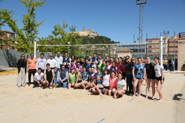 Pista vóley playa Foto grupo