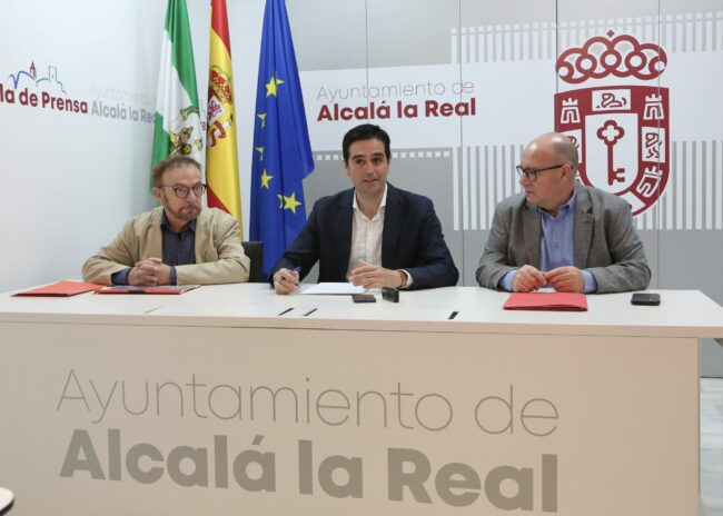 Marino, Jerónimo Vera y Pruden Rosales convenio Cruz Roja convenio Emple-Habilidad