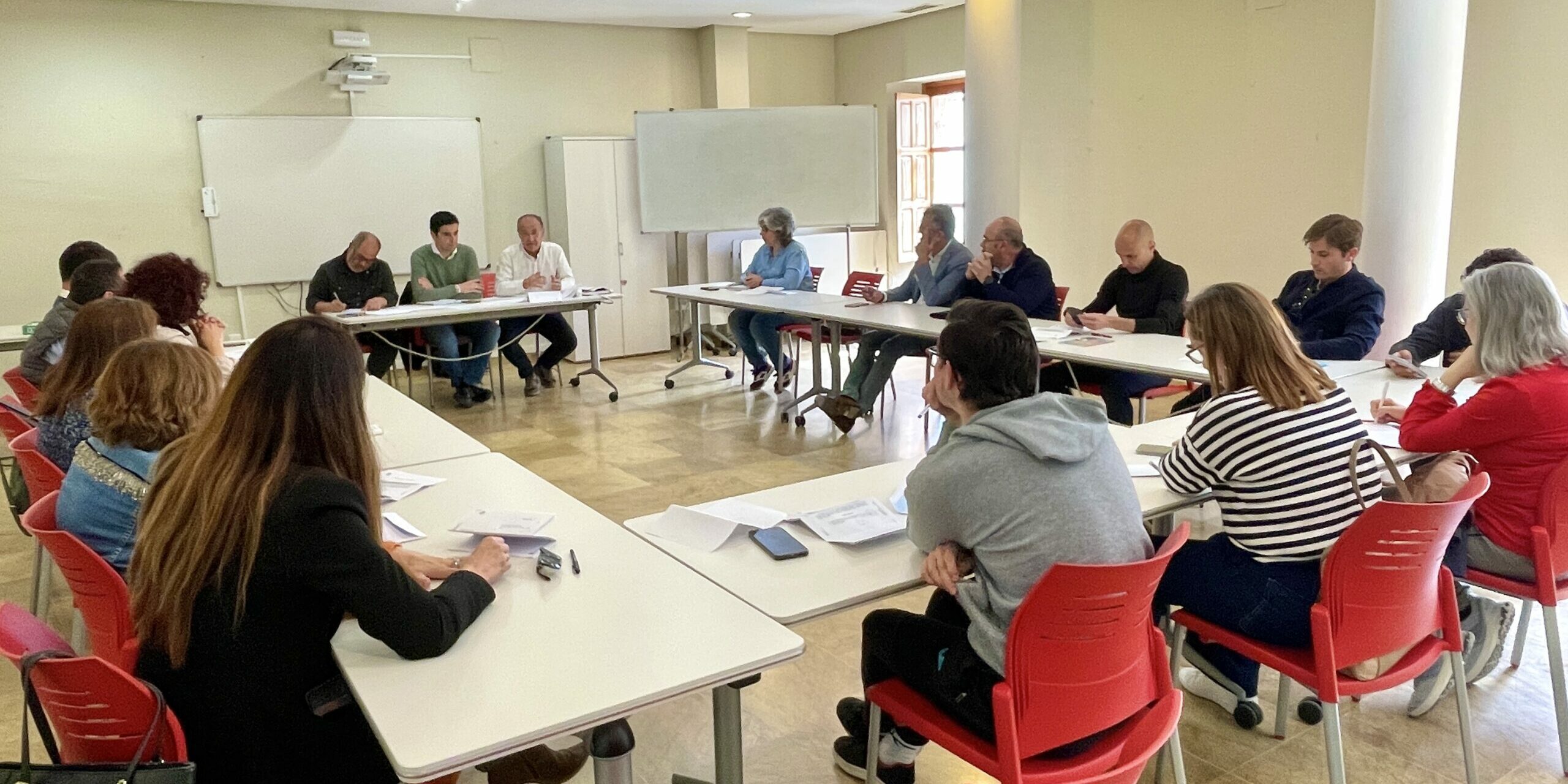 Consejo Escolar Municipal grupo con Marino y Baldomero