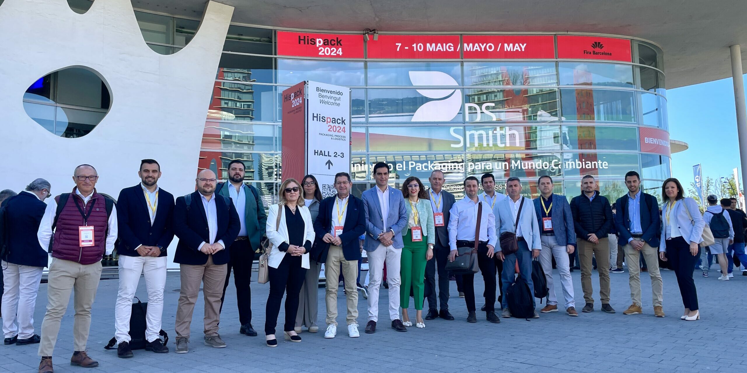 Hispack, Marino con empresarios
