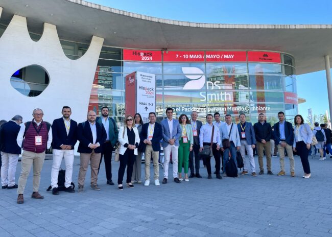 Hispack, Marino con empresarios