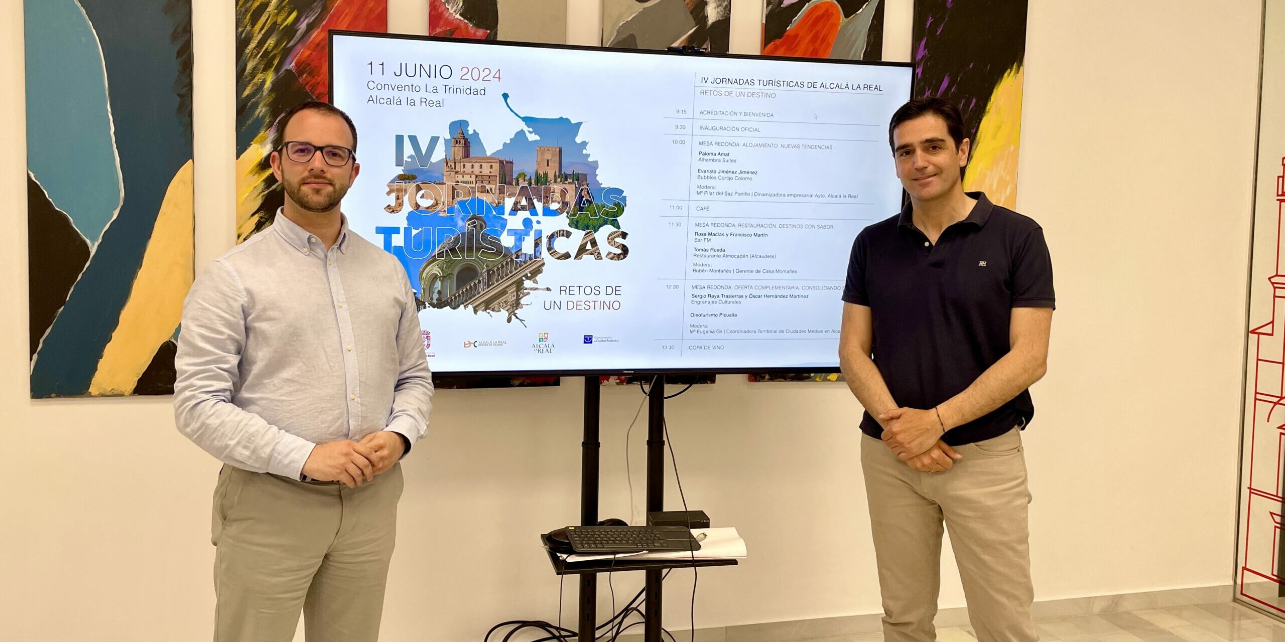 Presentación jornadas calidad turística Marino y Juanma