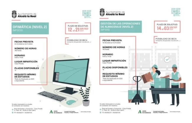 Cursos FPE Ofimática y Gestión de las Operaciones de Almacenaje