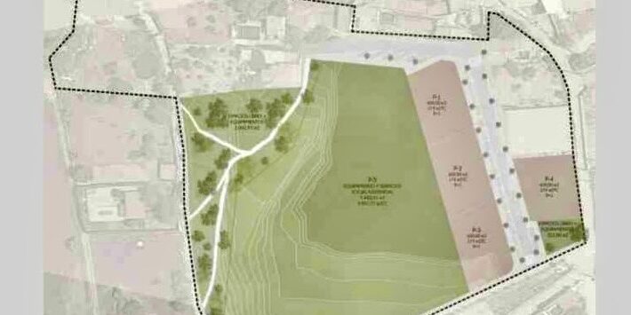 Plano parcela residencia mayores Santa Ana