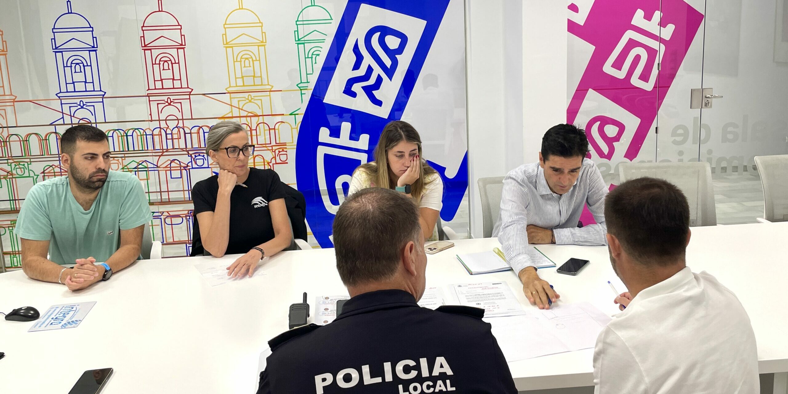 Reunión seguridad feria San Mateo 2024