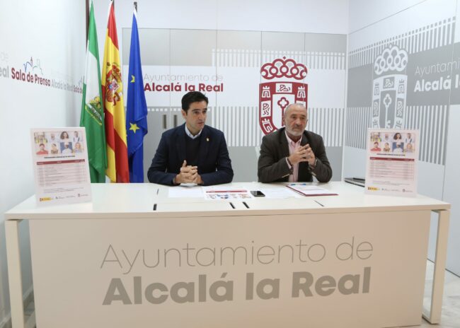 Marino y Baldomero presentación programa Andalucía Activa en mesa