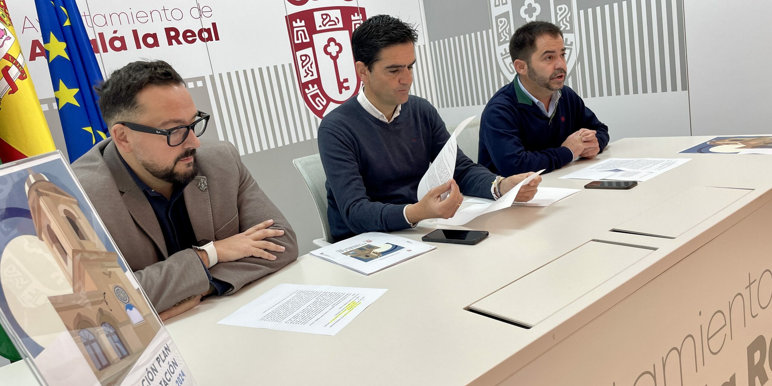 Evaluación Plan Contratación 2024 Rafa, Marino, Jesus en mesa
