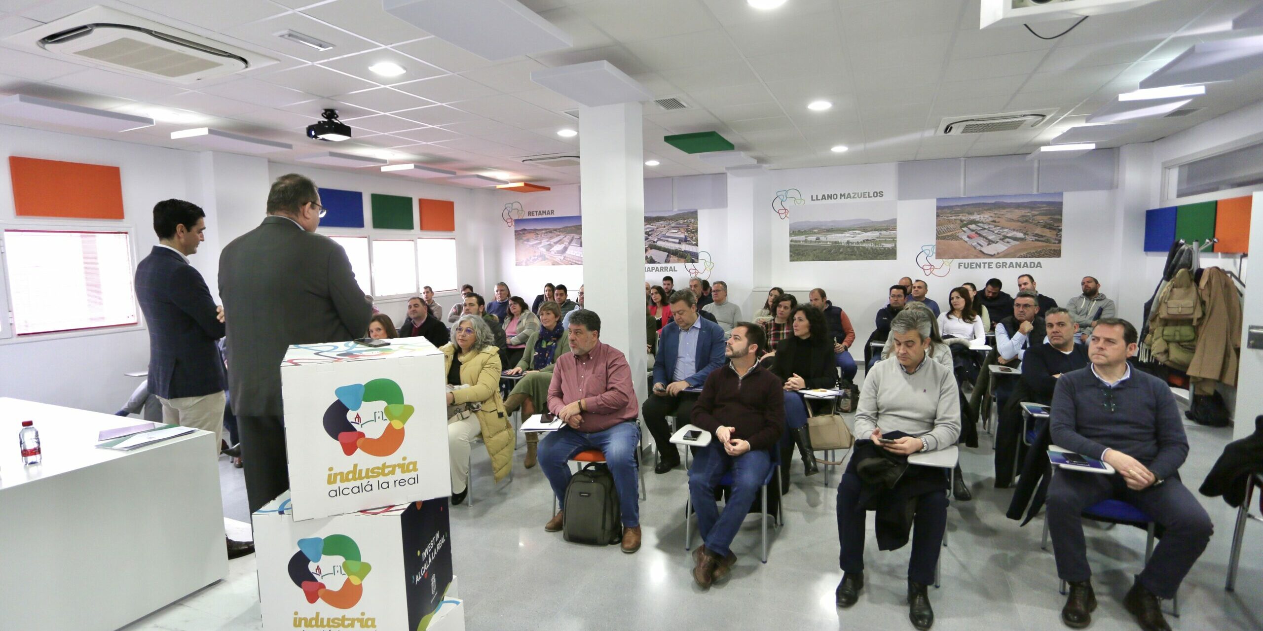 Marino y Calvente reunión Industria CME incentivos TRADE con empresarios