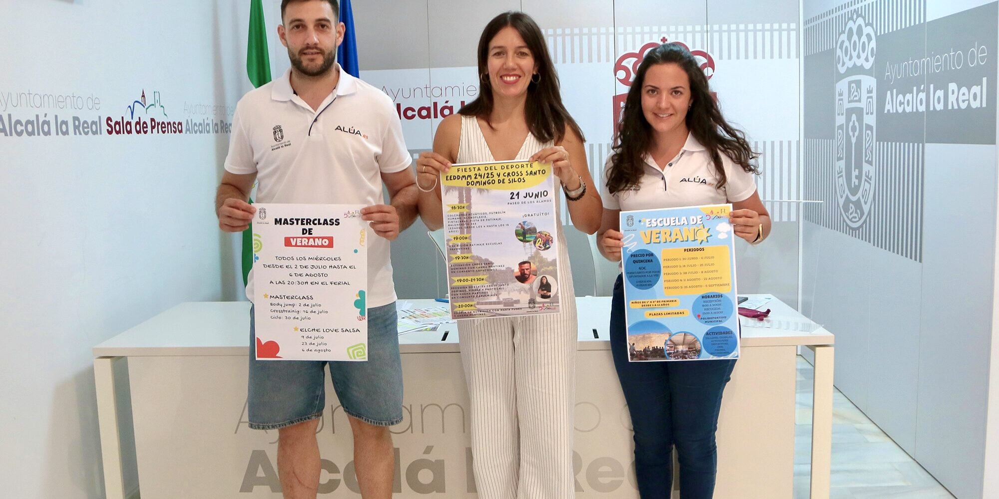 Belén, Aurora y Dani actividades verano Deportes 2025