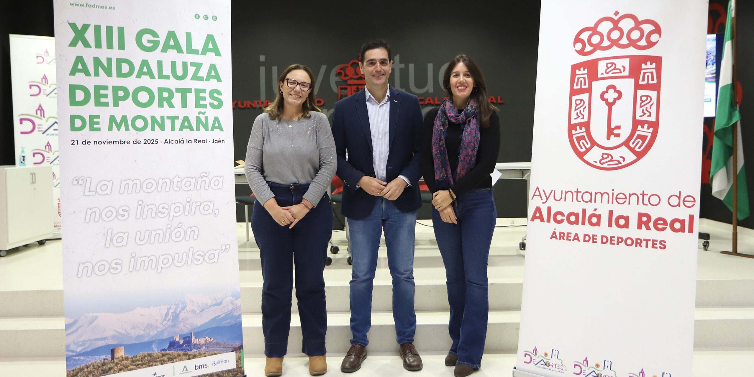 Marino, Belén y Mª Luz Arráez Gala FAM de pie